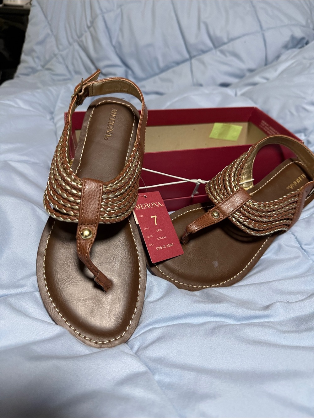 Merona ErinThong Sandals with Gold Accents